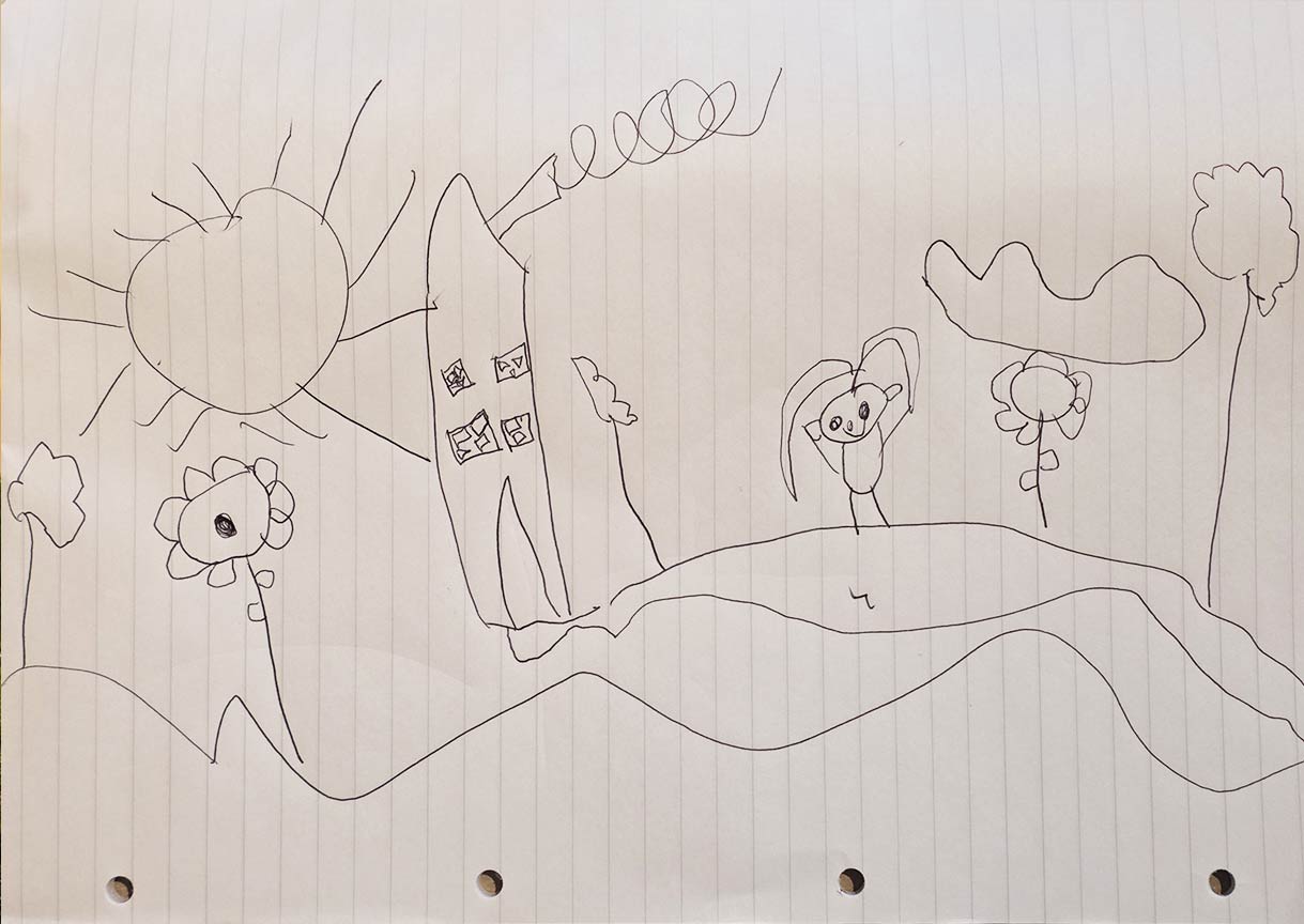 Luna Sketch Aged 5